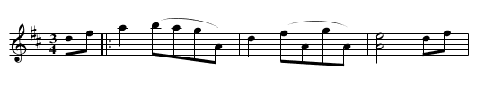 D-Dur-Schleuniger #21 - staff notation