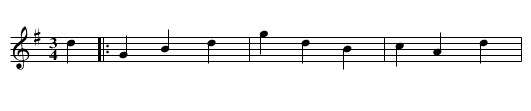 De Boer had maar enen schoen - staff notation