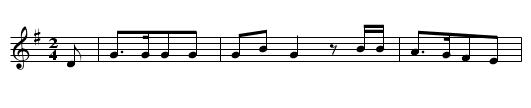 De Kerw - staff notation