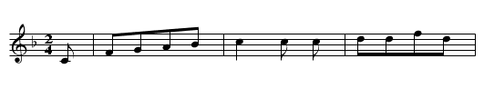 De klenge Mennchen, S. 27 - staff notation