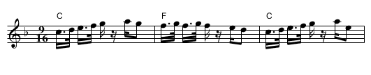 De La Mana - staff notation