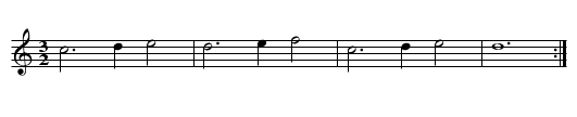 De madrigale - staff notation