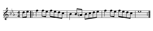 De Strigat - staff notation