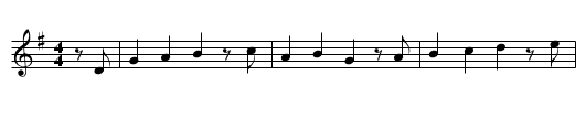 De Vlegerd - staff notation
