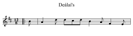 Deálaí's - staff notation