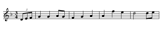 Dear Black White-Backed Cow, The - staff notation
