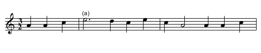 Dear Companion - staff notation