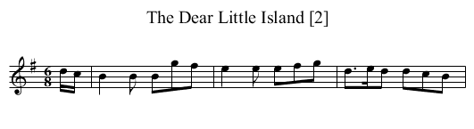 Dear Little Island [2], The - staff notation
