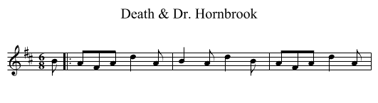 Death & Dr. Hornbrook - staff notation