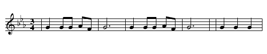 Debaxo del molín - staff notation