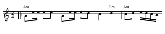 Debka Daluna - staff notation
