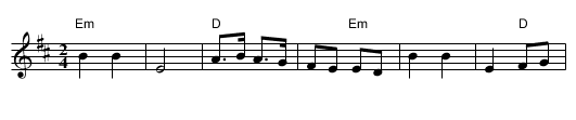 Debka Dayagim - staff notation