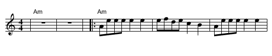 Debka Oud - staff notation