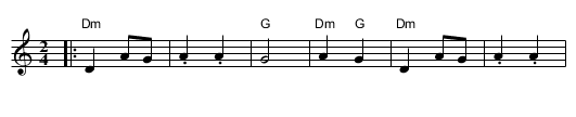 Debka Skayo - staff notation