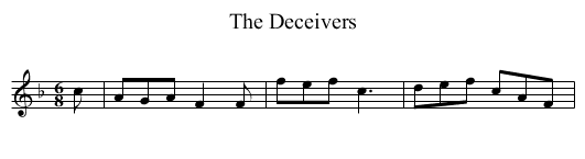 Deceivers, The - staff notation