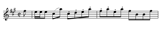 Dee Castle - staff notation