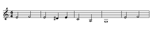 Deep Blue Sea - staff notation