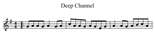 Deep Channel - staff notation