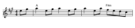 De'il among the tailors - staff notation