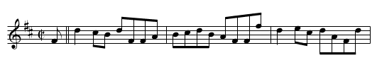 Deil Tak' the Breeks - staff notation