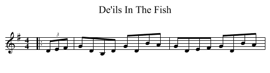 De'ils In The Fish - staff notation