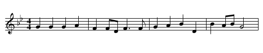 Deirín Dé - staff notation
