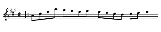 Del caro's Hornpipe - staff notation