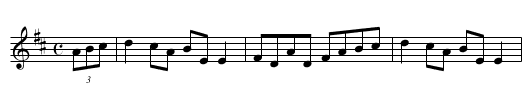 Delaney's Reel - staff notation
