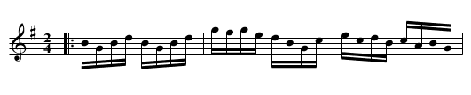 DELAWARE HORNPIPE - staff notation