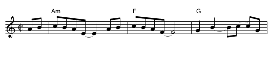 Delayed Gratification - staff notation