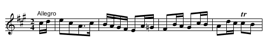 Delgaty Castle - staff notation
