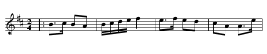 Deliburgh Two-step - staff notation