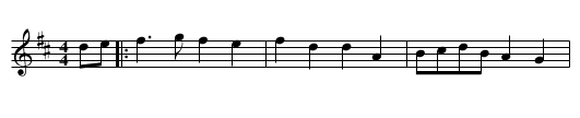 Delight of the Men of Mawddwy - staff notation