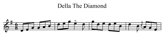 Della The Diamond - staff notation