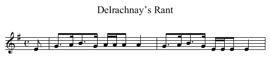 Delrachnay’s Rant - staff notation