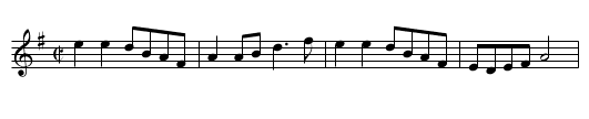 Deltingside - staff notation