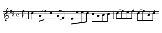 Delvin House [1] - staff notation