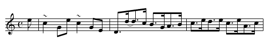 Delvin House [1] - staff notation