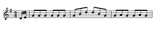 Delvin House [2] - staff notation