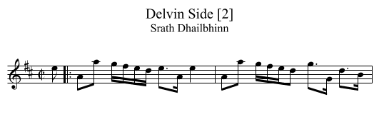 Delvin Side [2] - staff notation