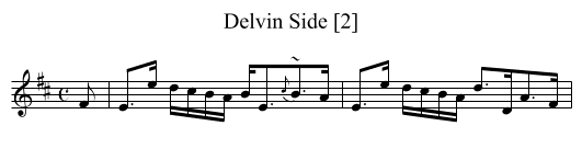 Delvin Side [2] - staff notation
