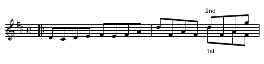 DELVIN SIDE - staff notation