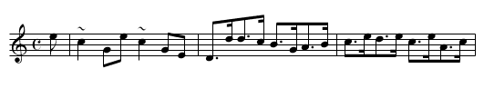 Delvine House - staff notation