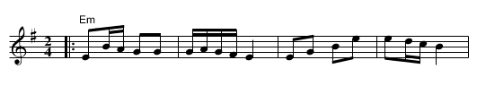 dem Trisker Rebns Khusid - staff notation