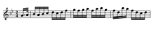 DEMOCRATIC HORNPIPE - staff notation