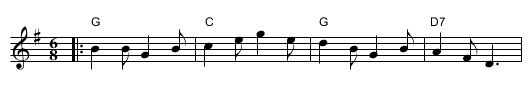 den Gamle mand - staff notation