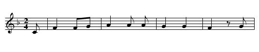 DEN SONNTAG DEN MONTAG IN ALLER FRUEH - staff notation