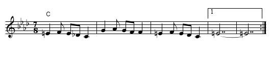 Deninka (Wixman) - staff notation