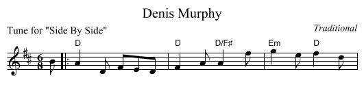 Denis Murphy - staff notation