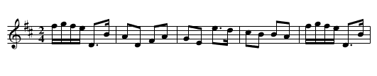 Denis Murphy's Polka - staff notation